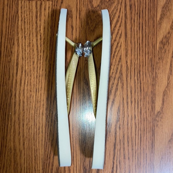 J. Crew Jeweled Flip Flops Size 7 - Picture 4 of 13